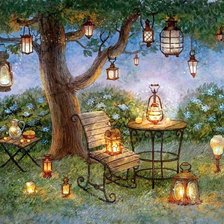 Схема вышивки «ГАЛИНА ЕГОРЕНКОВА.ФОНАРИКИ»