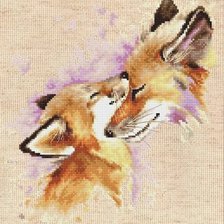 Схема вышивки «Лисы»