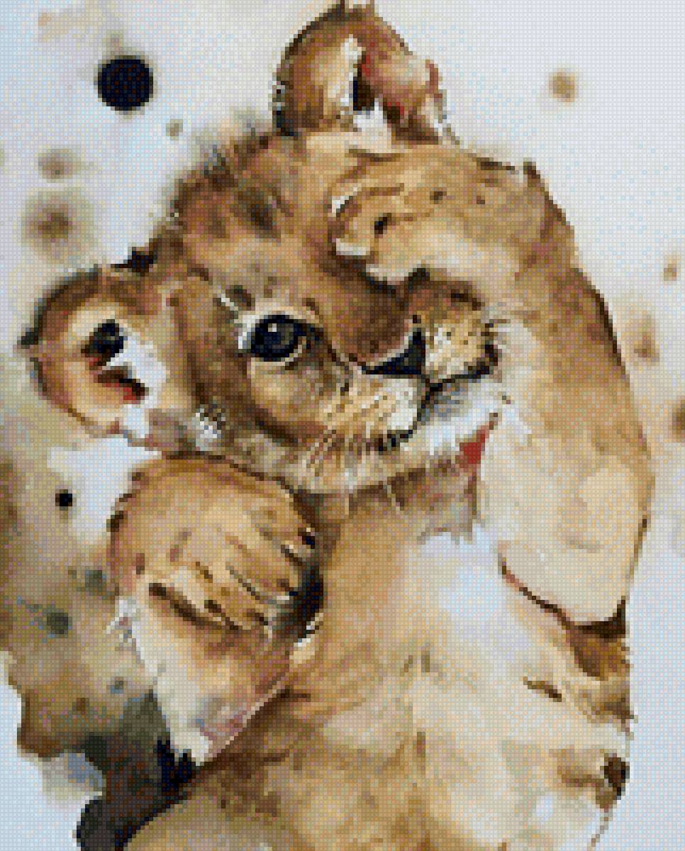 Львенок - лев, животные - предпросмотр