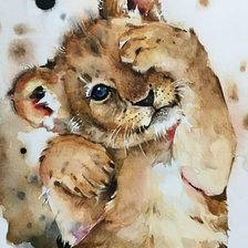 Схема вышивки «Львенок»