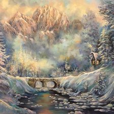 Схема вышивки «Пейзаж.»