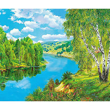 Схема вышивки «Пейзаж.»