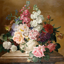 Схема вышивки «Букет. Харольд Клейтон»