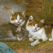 Схема вышивки «Котята. Эдгар Хант»