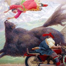 Схема вышивки «ВАН ИГУАН. ЛЕТАЮЩИЕ ДЕВУШКИ»