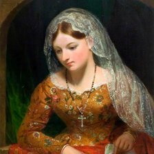 Схема вышивки «George Clint. Девушка из Палермо»