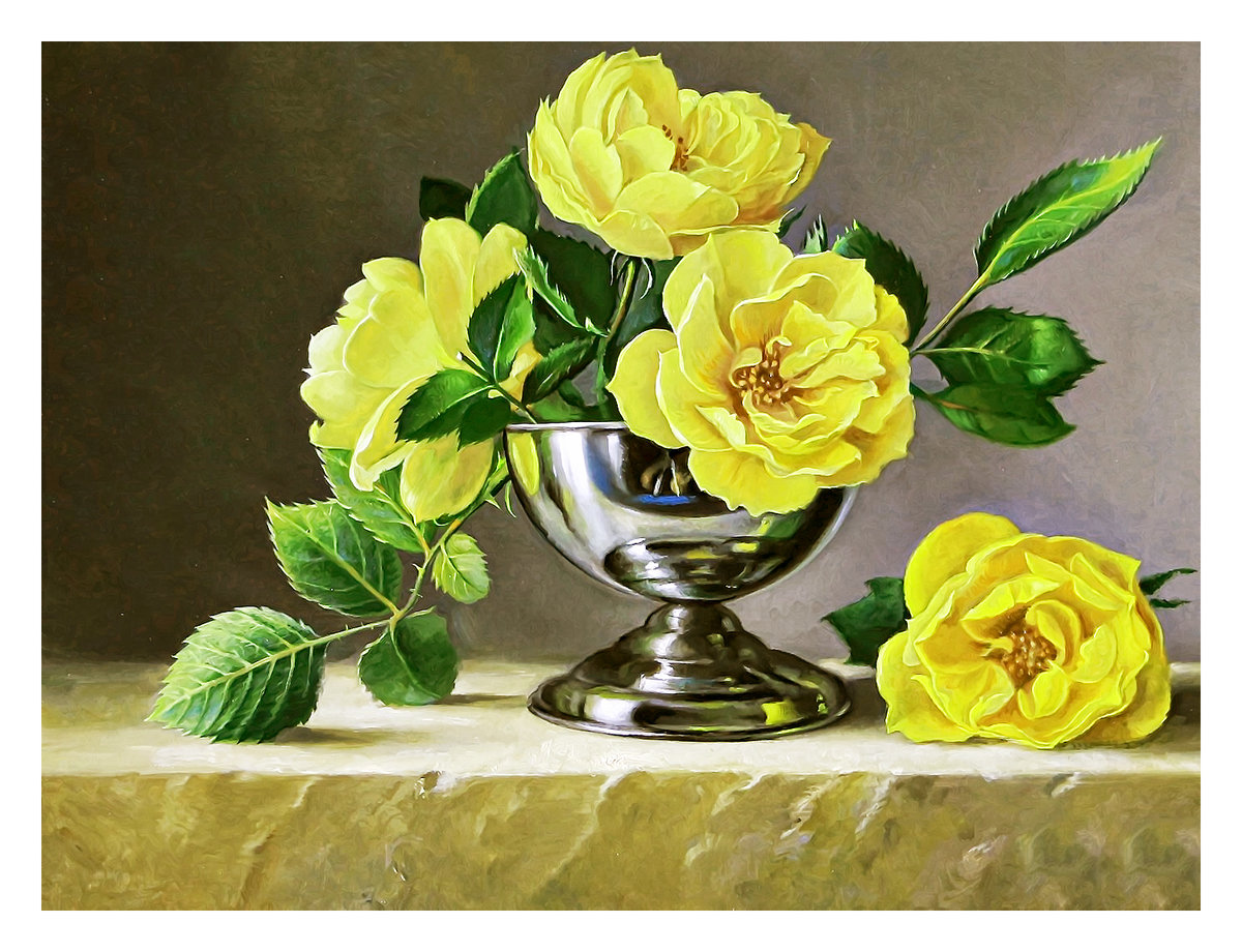 Серия "Букет". Розы - розы, флора, букет, цветы - оригинал