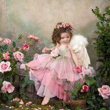 Схема вышивки «Девочка Ангел»