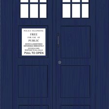 Схема вышивки «тардис!»