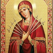 Схема вышивки «Семистрельная (Умягчение злых сердец)»