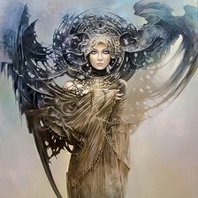 Схема вышивки «Abstract Woman.»