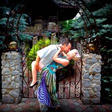 Схема вышивки «Влюблённые»