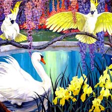 Схема вышивки «Пейзаж»