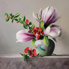 Схема вышивки «Магнолия (Питер Вагеманс)»