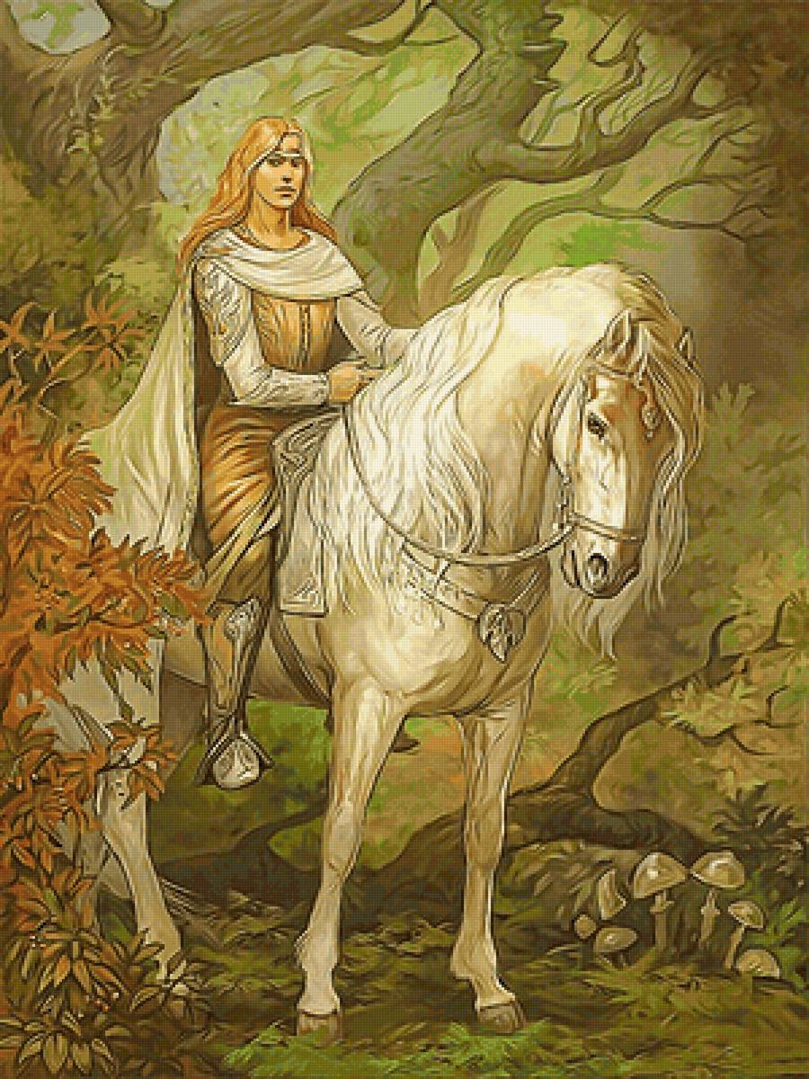 №2140002 - животные, конь, всадник, люди - предпросмотр