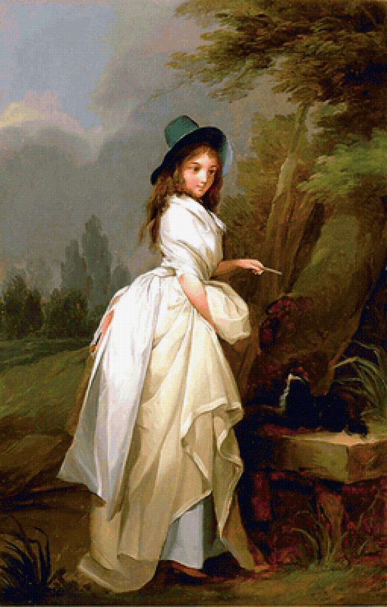 Louis Leopold Boilly. Девушка с собакой - портрет, живопись, 19 век, девушка, собака - предпросмотр