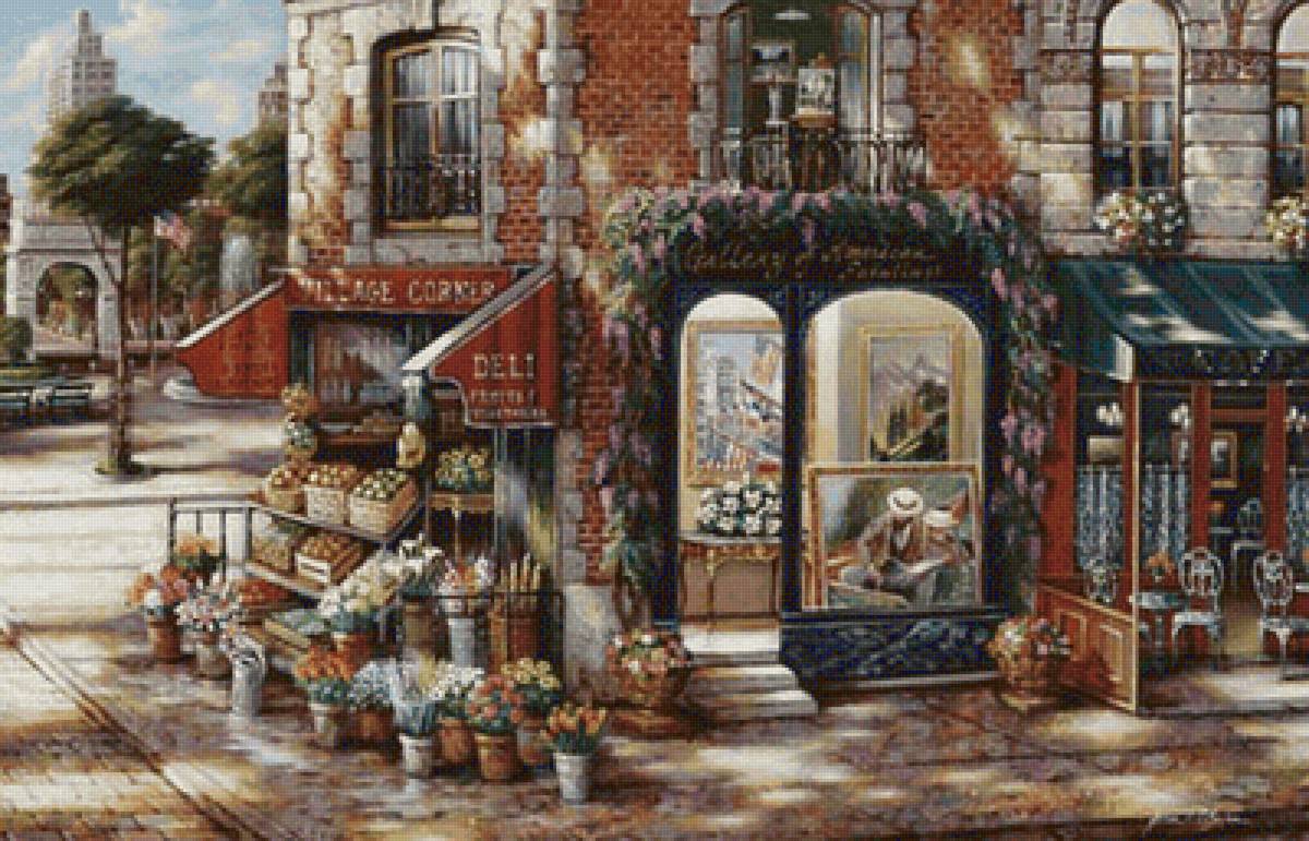 ДЖОН ПАТРИК О'БРАЙЕН. ОВОЩНАЯ ЛАВКА НА УГЛУ - помещения, здания - предпросмотр