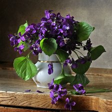 Схема вышивки «Фиалки»