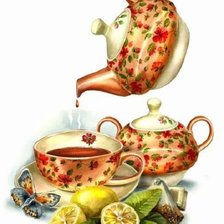 Схема вышивки «чаепитие»