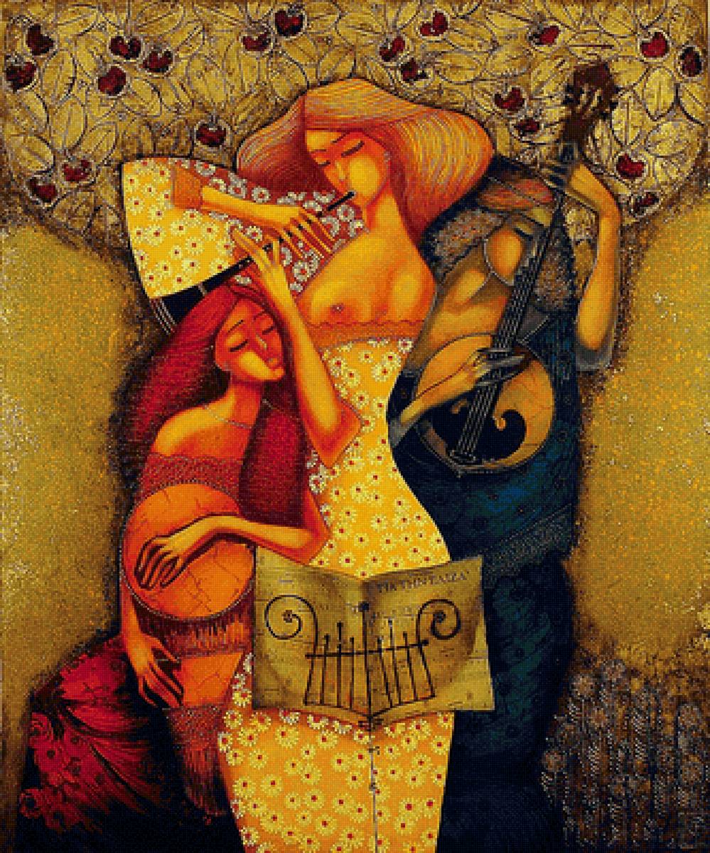 Музыка. Stefan Georgiev - девушка, живопись - предпросмотр