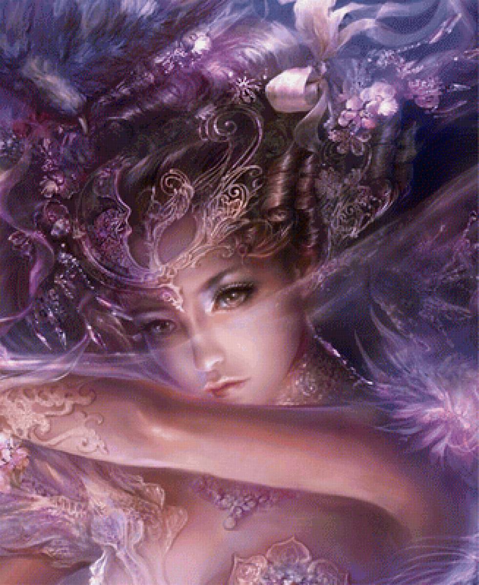 Девушка - иллюстрация, фэнтези, сказка - предпросмотр