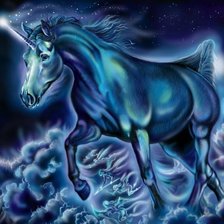 Схема вышивки «единорог»