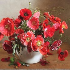 Схема вышивки «Маки»