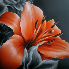 Схема вышивки «лилия»