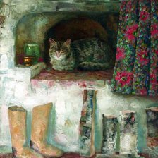 Схема вышивки «Не гуляю. Не хочу.»