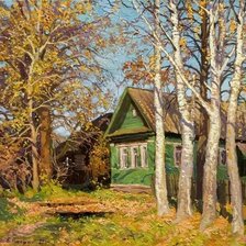 Схема вышивки «Просто дом. Для кого-то родной...»