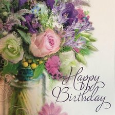 Схема вышивки «С Днем Рождения!»