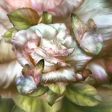 Схема вышивки «Картина с цветами»