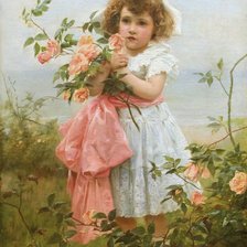George Hillyard Swinstead. Девочка с розами