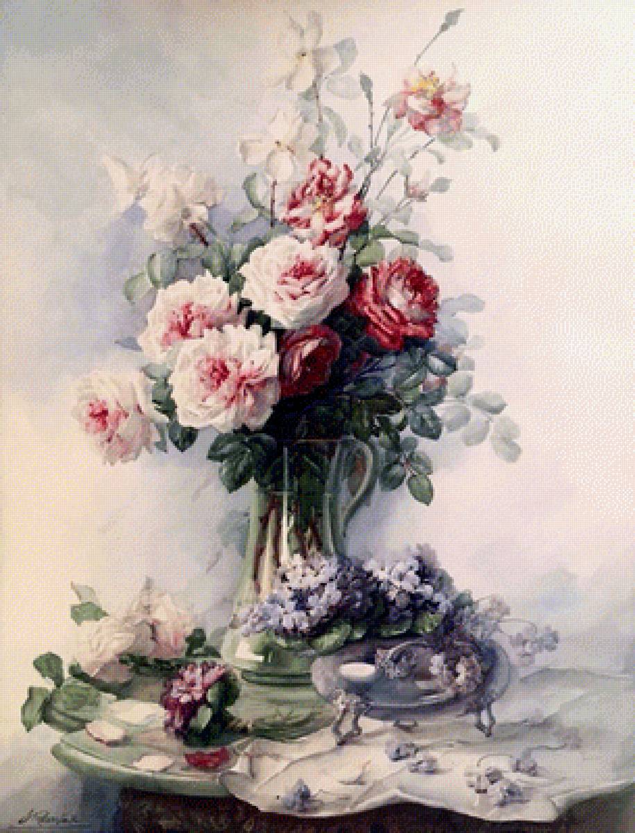 букет - цветы, картина - предпросмотр