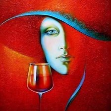 Портрет Дамы с бокалом