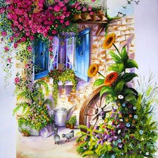 Схема вышивки «jardin»