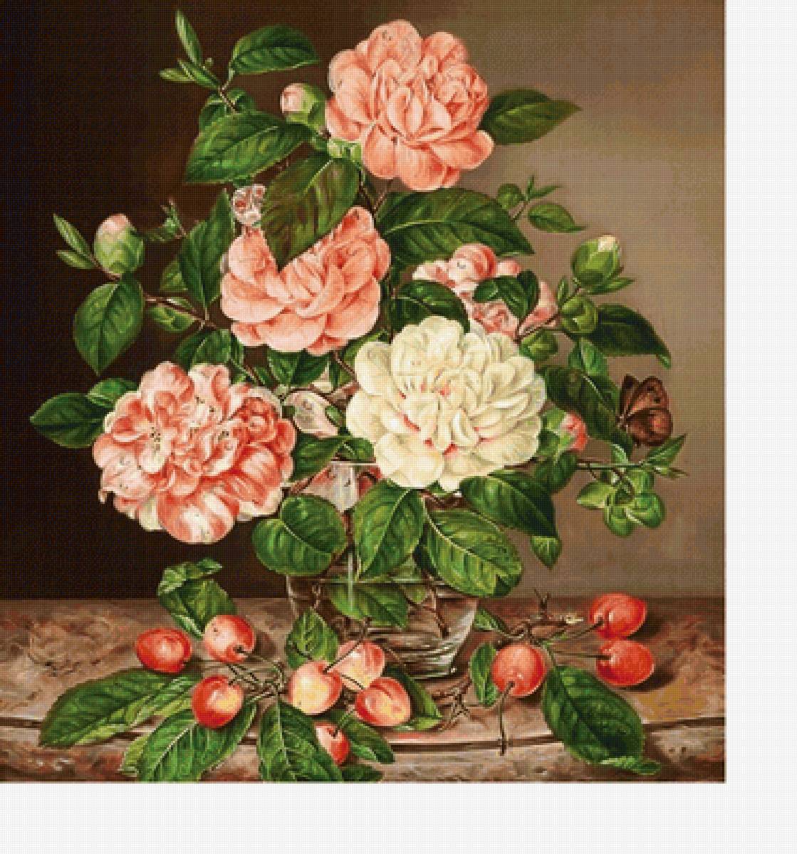 Серия "Букет". Розы - букет, цветы, розы, флора - предпросмотр