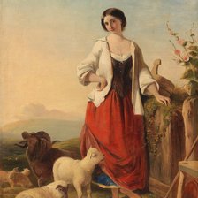 Схема вышивки «Маршалл Томас. Пастушка»