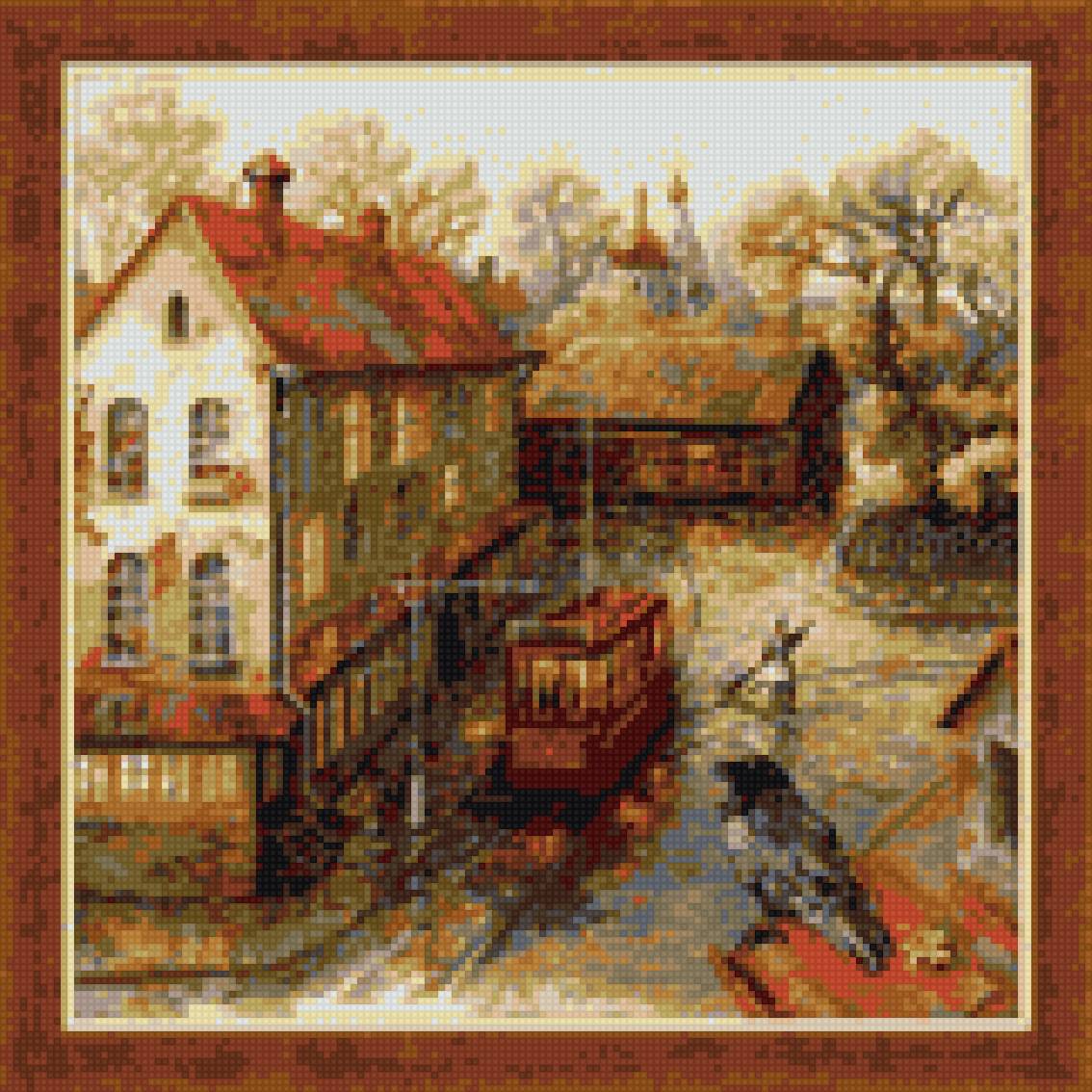 теплая осень - городской пейзаж, осень - предпросмотр