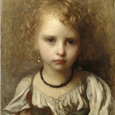 Портрет девочки. Антуан Огюст Эрнест Эберт