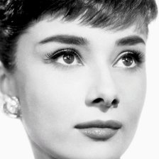 Схема вышивки «Одри Хепберн»