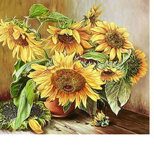 Схема вышивки «Подсолнухи»
