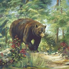 Схема вышивки «Медведь»