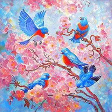 Схема вышивки «весна»