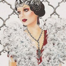 Схема вышивки «Рождественская открытка»