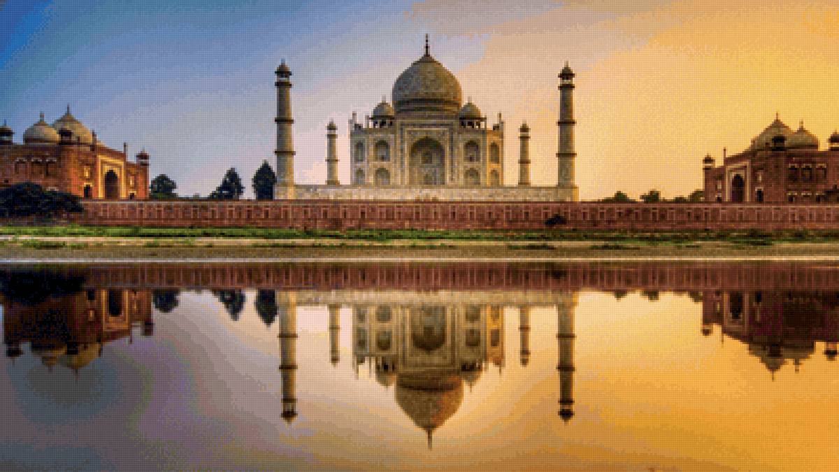 Тадж-Махал - дом, природа, пейзаж - предпросмотр