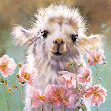 Схема вышивки «Детёныш ламы»