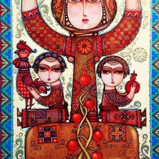 Схема вышивки «Цолак Шагинян. Мать и дети»