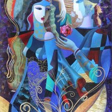 Схема вышивки «Олег Живетин. Свидание»