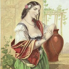 Схема вышивки «Девушка с кувшином»
